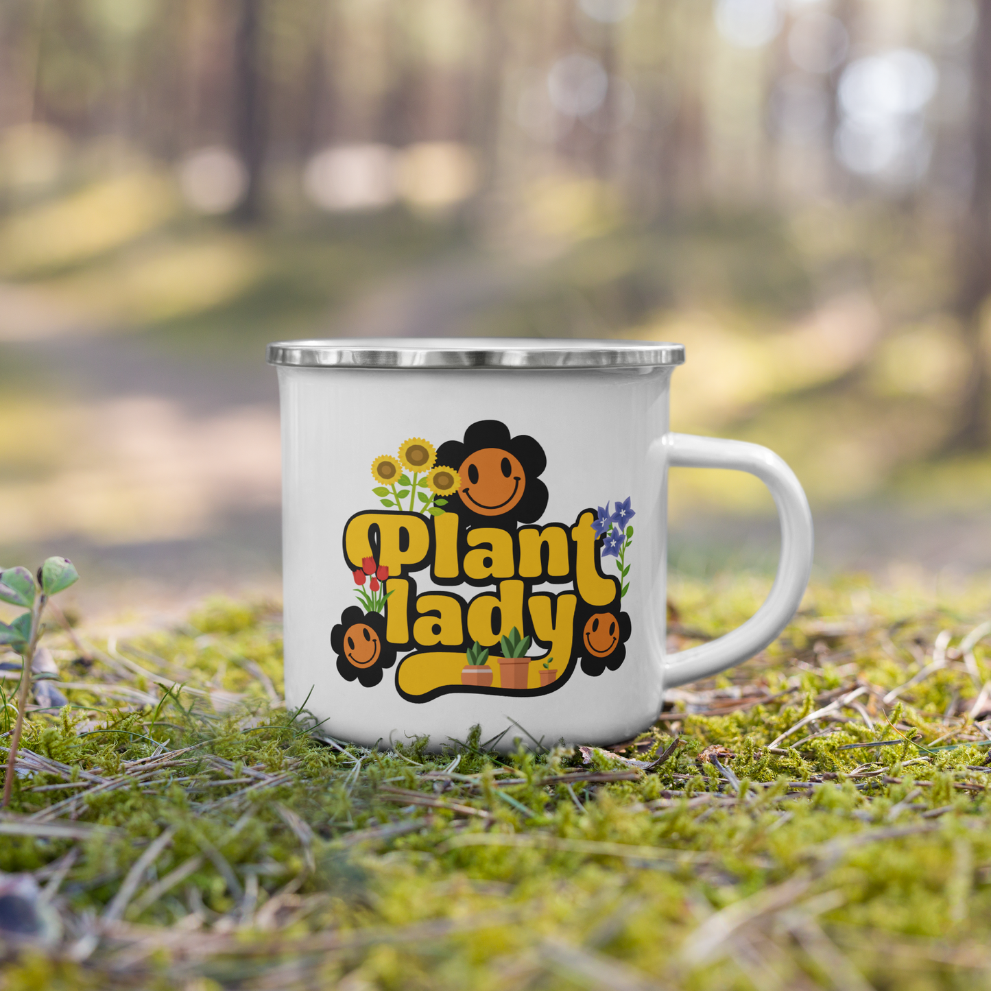 Plant Lady 4 Me Enamel Mug