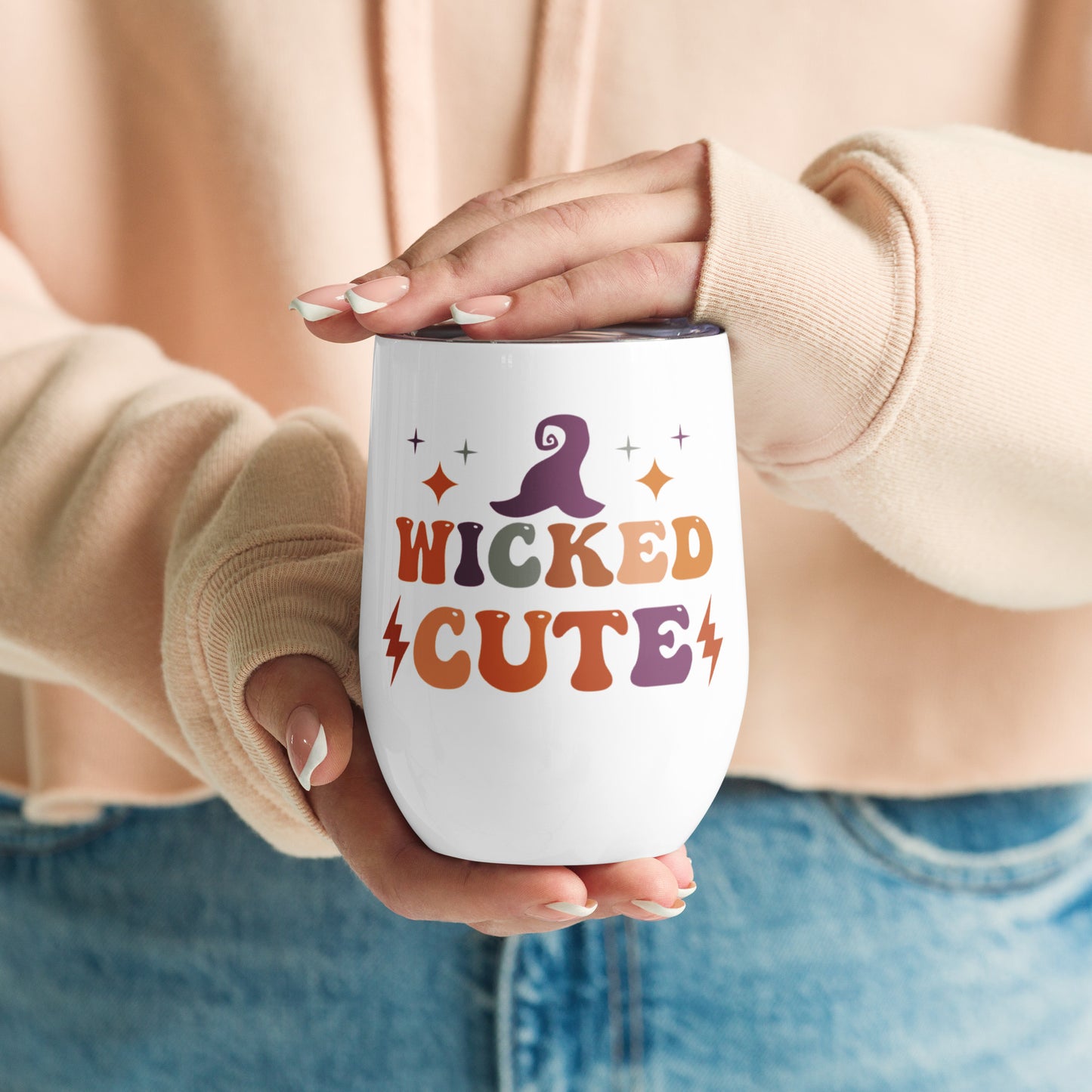 Wicked Cute 4 Me Wine tumbler