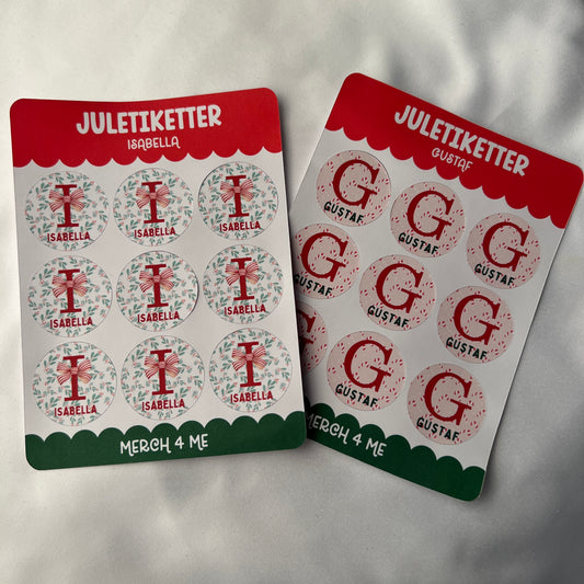 Personliga Juletiketter – Sticker Sheet 4 Me