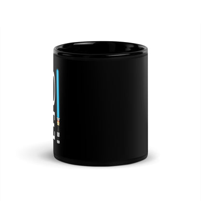 Hello There 4 Me Black Glossy Mug