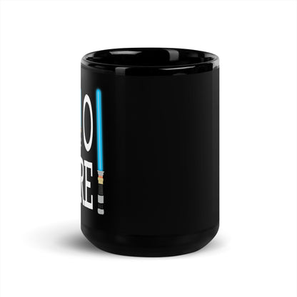 Hello There 4 Me Black Glossy Mug