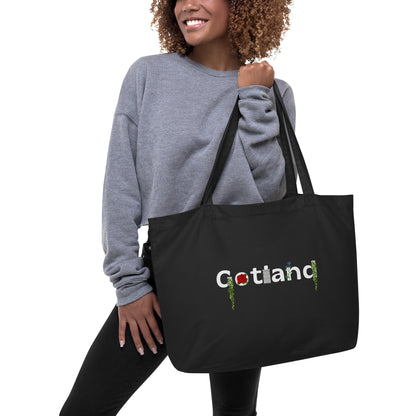 Gotland 4 Me. Large organic tote bag