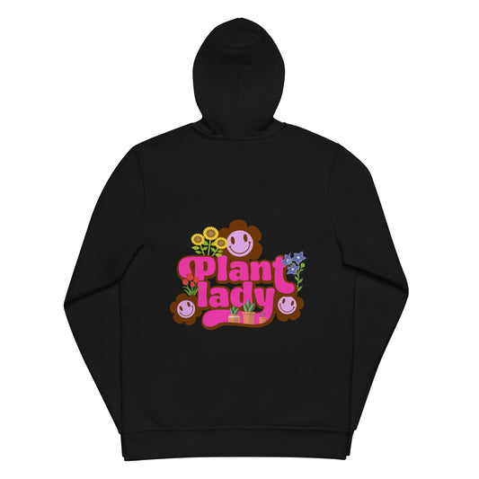 Plant Lady 4 Me Pink zip hoodie