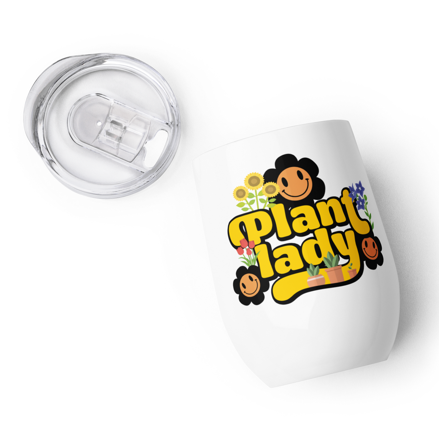 Plant lady 4 Me Wine tumbler