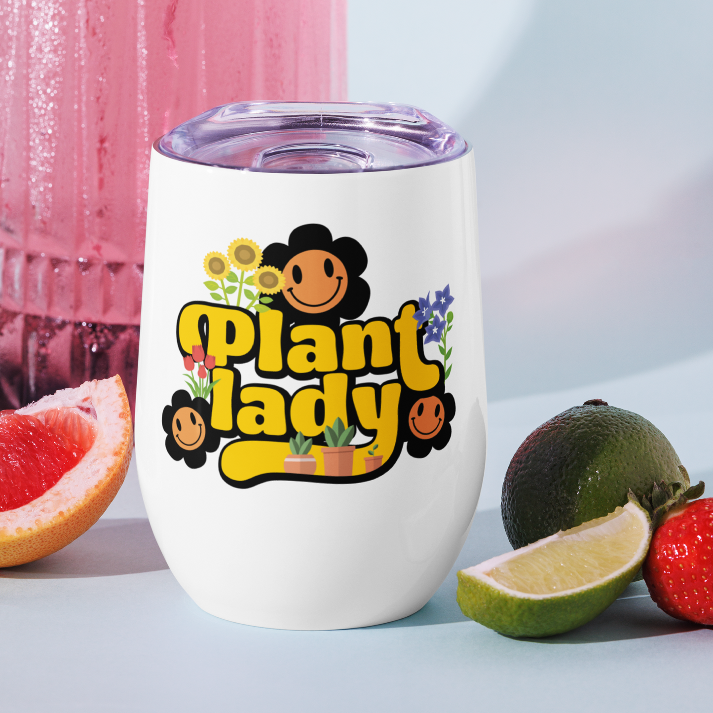 Plant lady 4 Me Wine tumbler