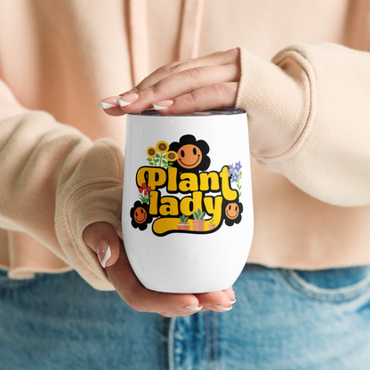 Plant lady 4 Me Wine tumbler