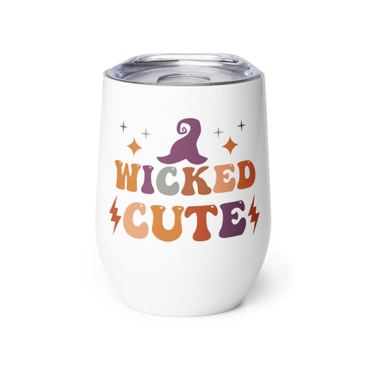 Wicked Cute 4 Me Wine tumbler